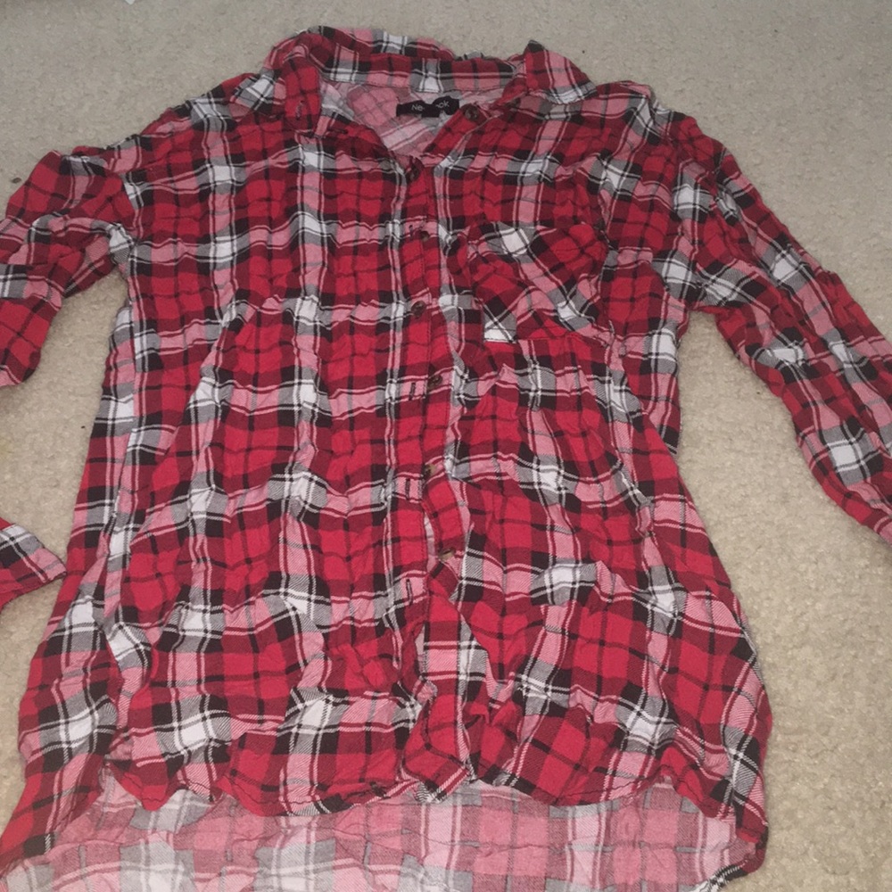 Plaid button up shirt